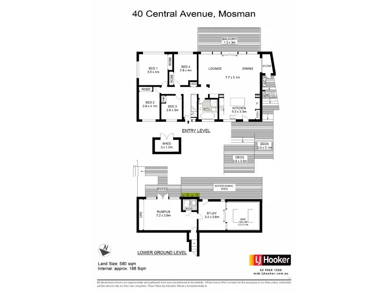 40 Central Avenue, Mosman NSW 2088 Floorplan