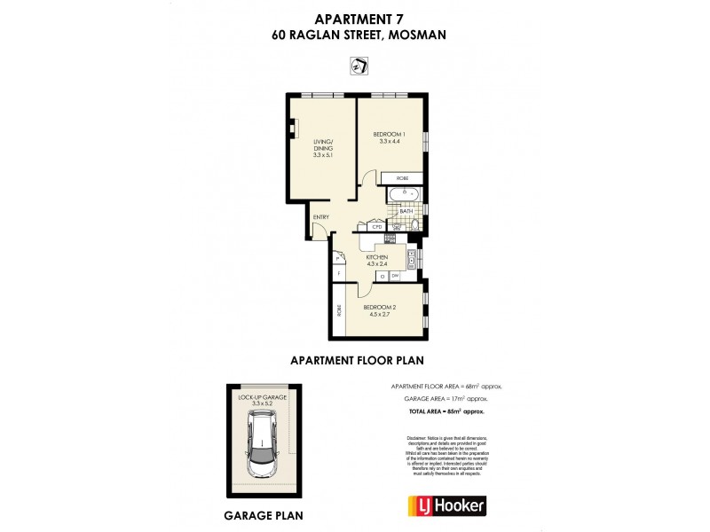 7/60 Raglan Street, Mosman NSW 2088 Floorplan