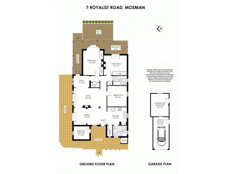 7 Royalist Road, Mosman NSW 2088 Floorplan
