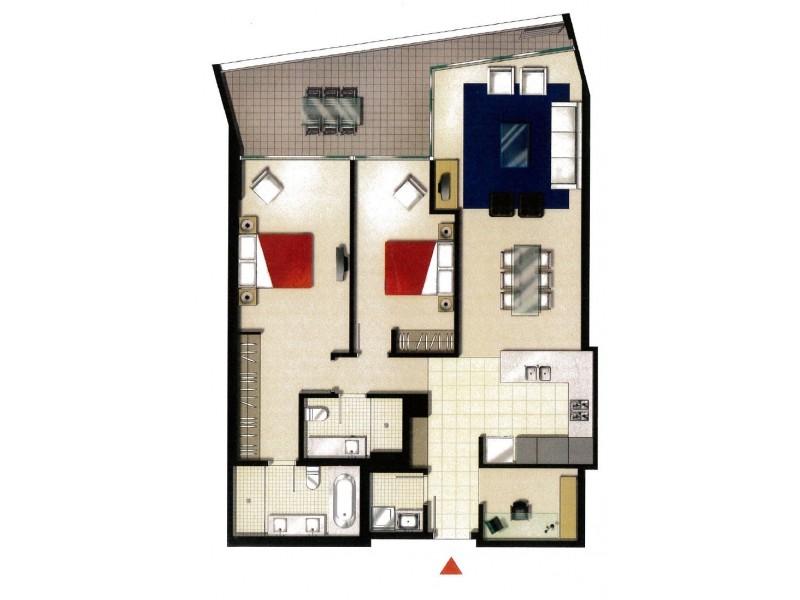 2003/55 Lavender Street, Milsons Point NSW 2061 Floorplan