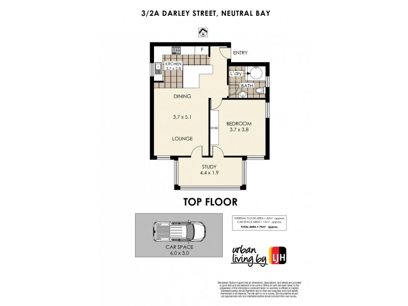 3/2A Darley Street, Neutral Bay NSW 2089 Floorplan