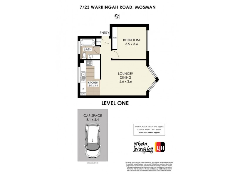 7/23 Warringah Road, Mosman NSW 2088 Floorplan