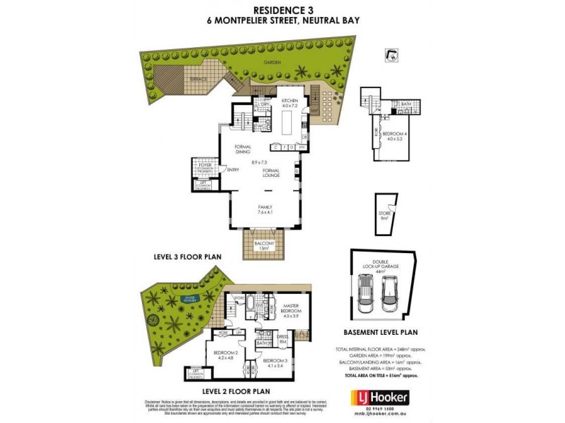 3/6 Montpelier Street, Neutral Bay NSW 2089 Floorplan