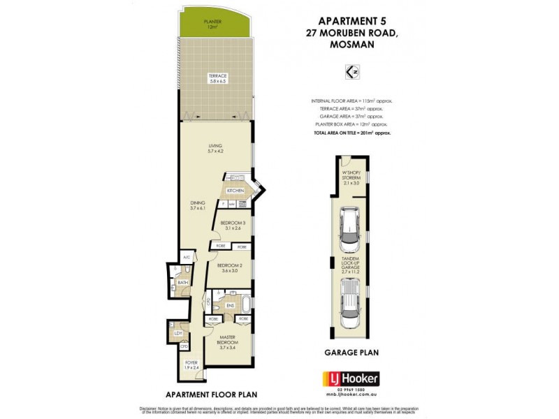 5/27 Moruben Road, Mosman NSW 2088 Floorplan