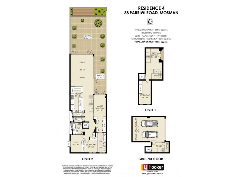4/38 Parriwi Road, Mosman NSW 2088 Floorplan