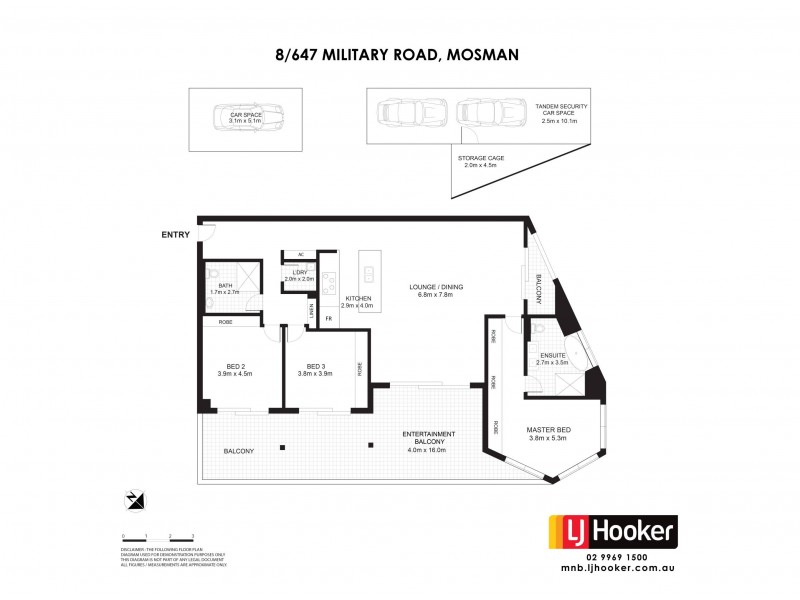 8/647 Military Road, Mosman NSW 2088 Floorplan