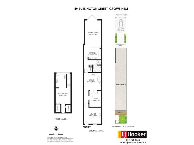 49 Burlington Street, Crows Nest NSW 2065 Floorplan