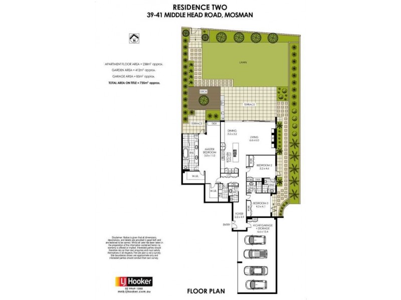 2/39-41 Middle Head Road, Mosman NSW 2088 Floorplan
