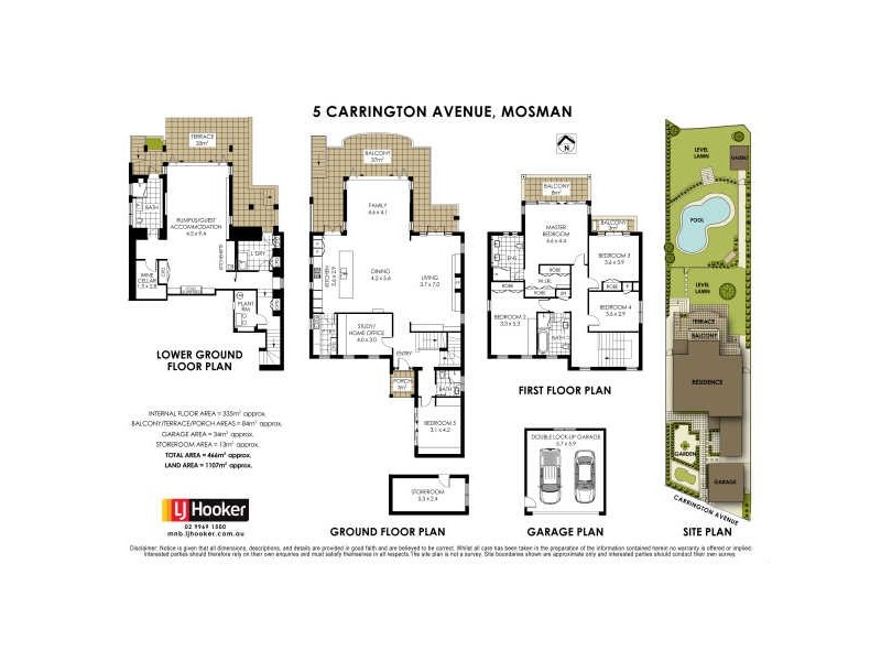 5 Carrington Avenue, Mosman NSW 2088 Floorplan