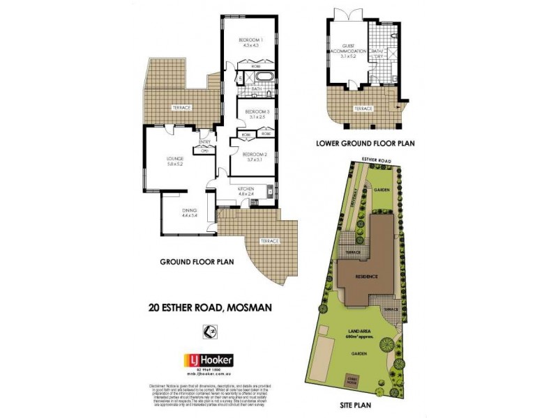 20 Esther Road, Mosman NSW 2088 Floorplan