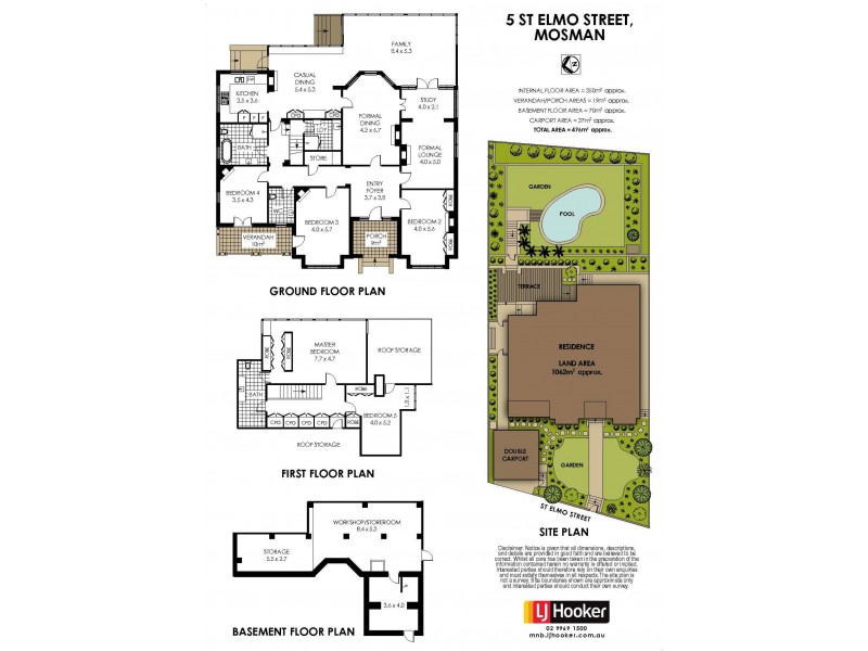 5 St Elmo Street, Mosman NSW 2088 Floorplan