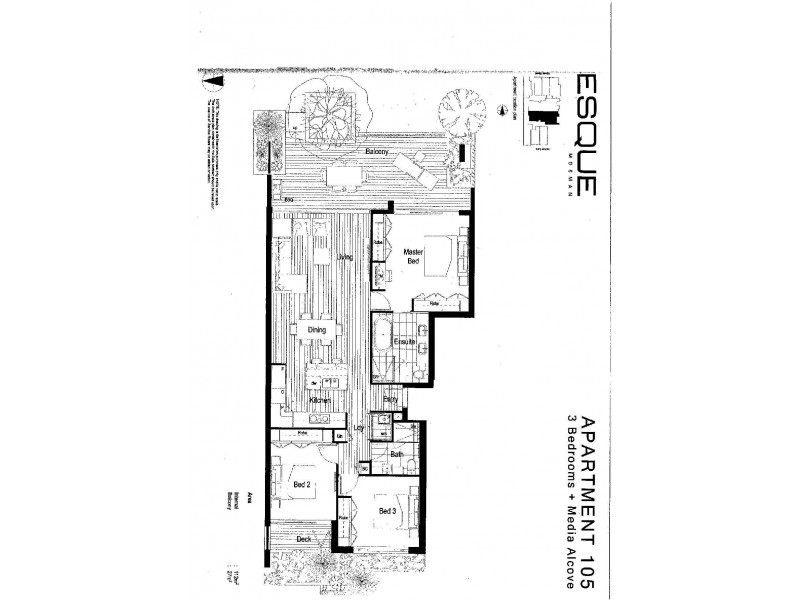 105/100 Glover Street, Mosman NSW 2088 Floorplan