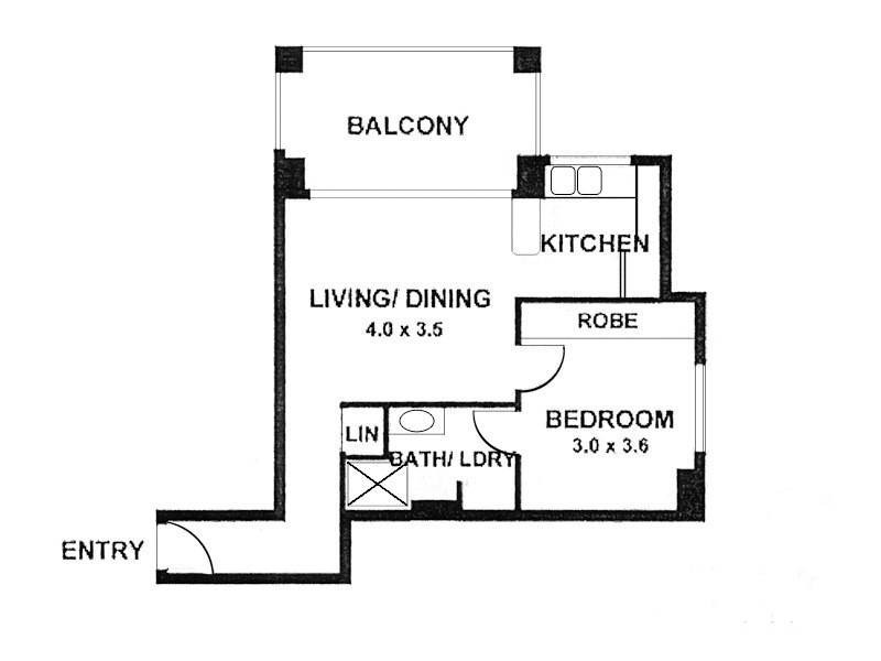 208/450 Military Road, Mosman NSW 2088 Floorplan