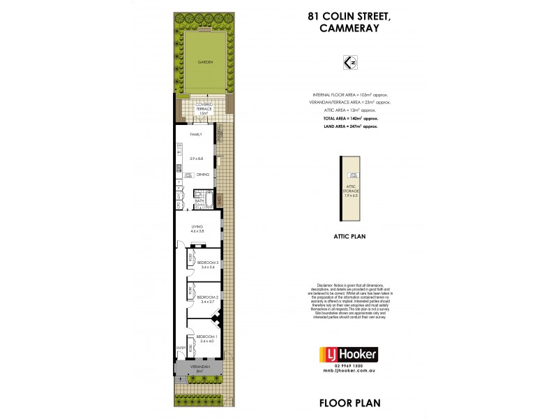 81 Colin Street, Cammeray NSW 2062 Floorplan