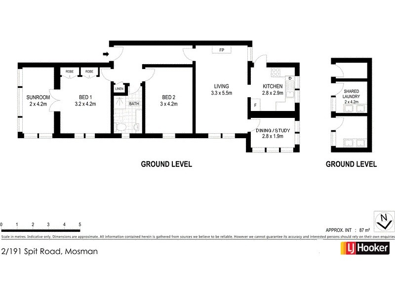 2/191 Spit Road, Mosman NSW 2088 Floorplan