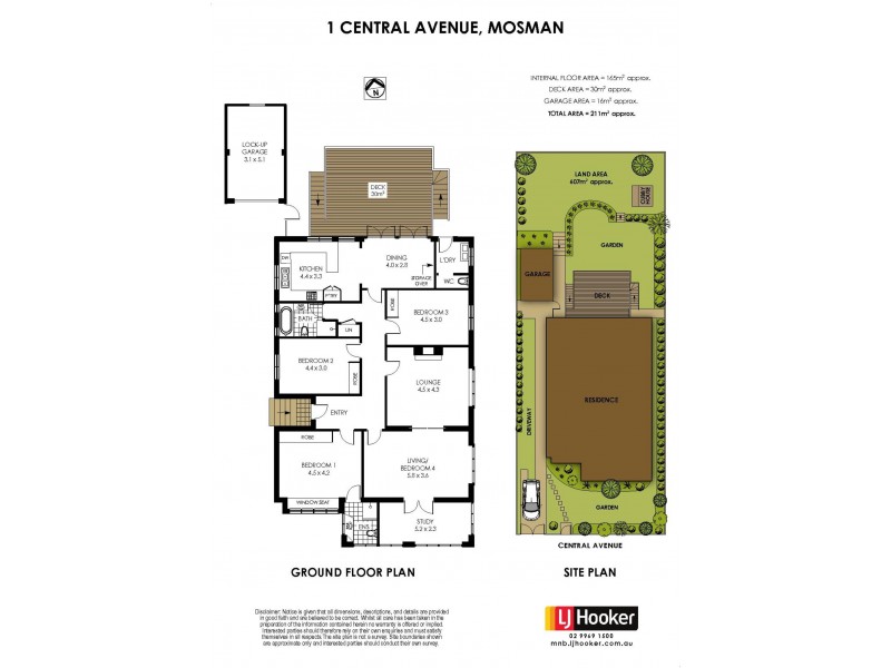 1 Central Avenue, Mosman NSW 2088 Floorplan