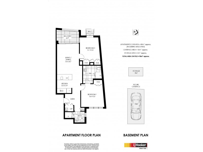 304/732 Military Road, Mosman NSW 2088 Floorplan