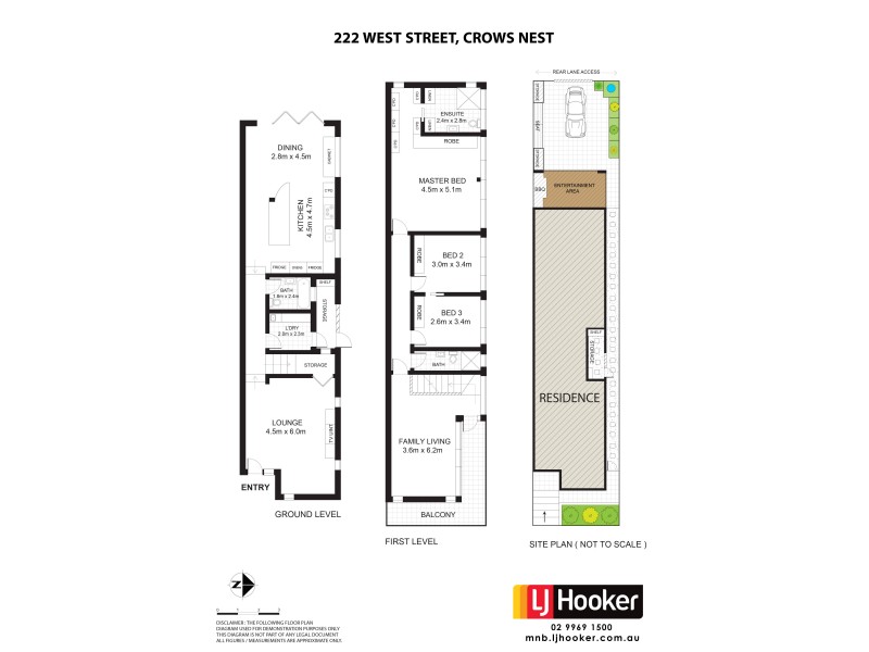 222 West Street, Crows Nest NSW 2065 Floorplan