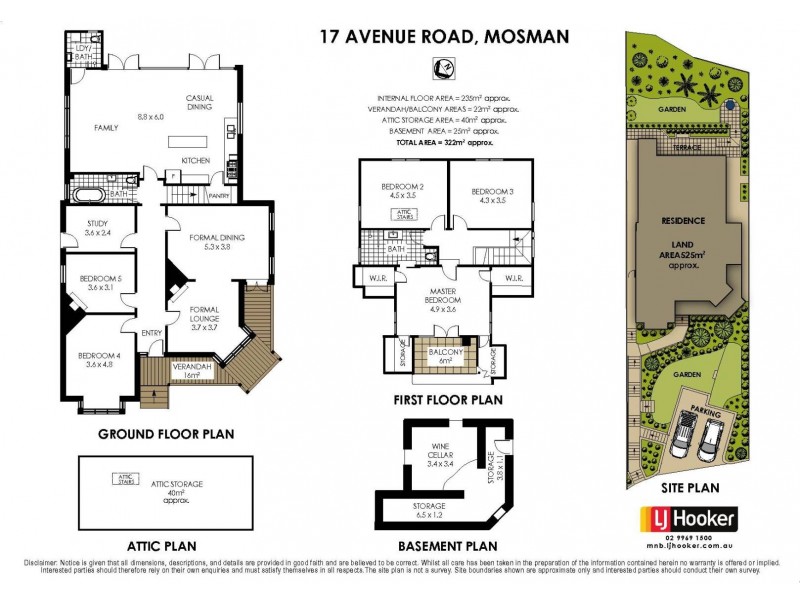 17 Avenue Road, Mosman NSW 2088 Floorplan
