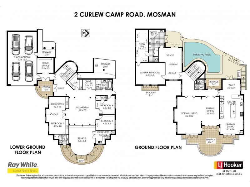 2 Curlew Camp Road, Mosman NSW 2088 Floorplan