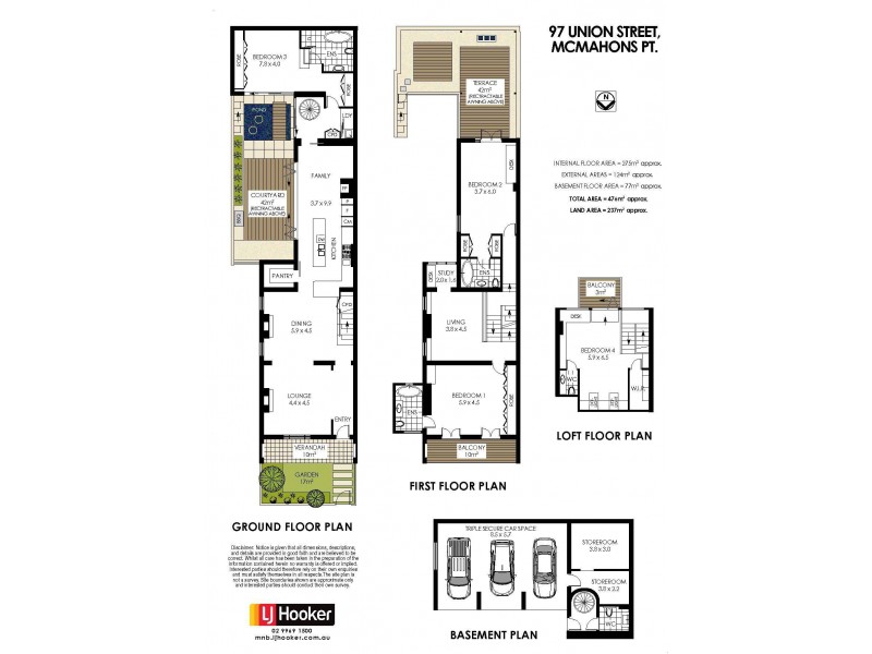 97 Union Street, Mcmahons Point NSW 2060 Floorplan