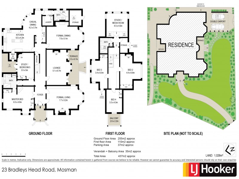 23 Bradleys Head Road, Mosman NSW 2088 Floorplan
