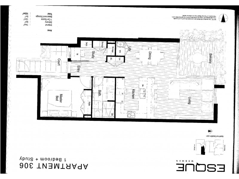 206/100 Glover Street, Mosman NSW 2088 Floorplan