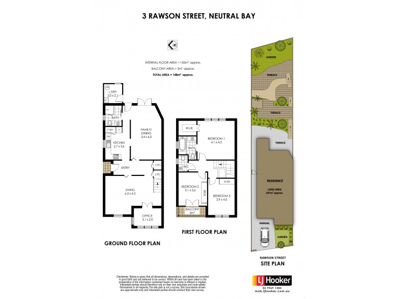 3 Rawson Street, Neutral Bay NSW 2089 Floorplan