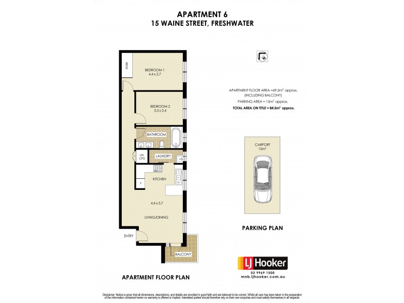 6/15 Waine Street, Freshwater NSW 2096 Floorplan