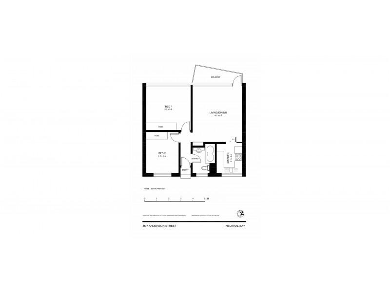 45/7 Anderson Street, Neutral Bay NSW 2089 Floorplan