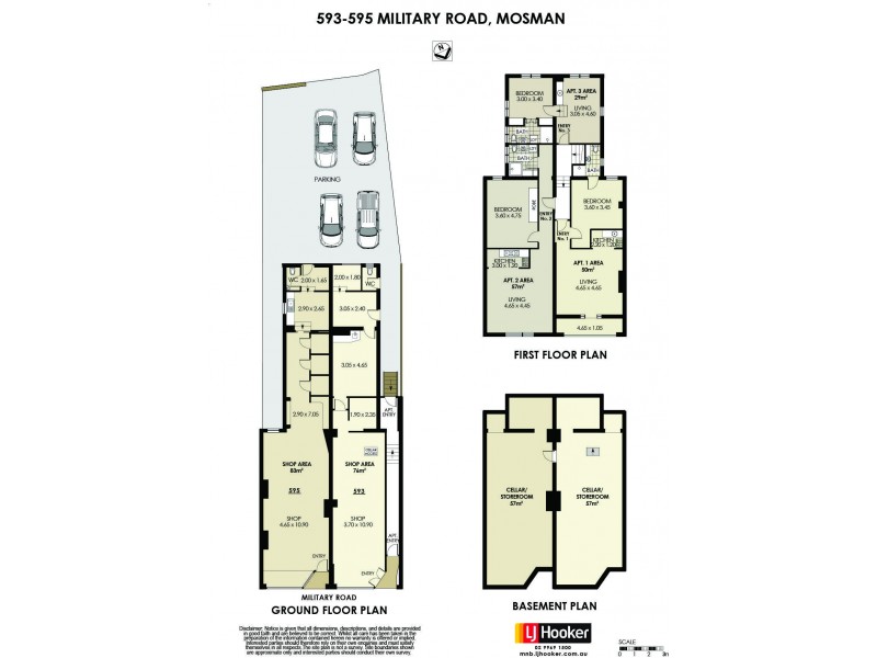 593-595 Military Road, Mosman NSW 2088 Floorplan