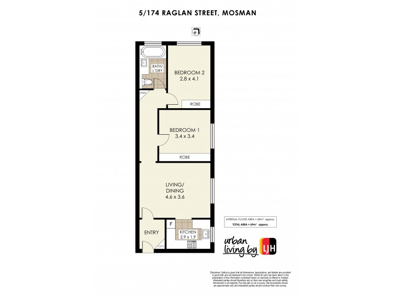 5/174 Raglan Street, Mosman NSW 2088 Floorplan