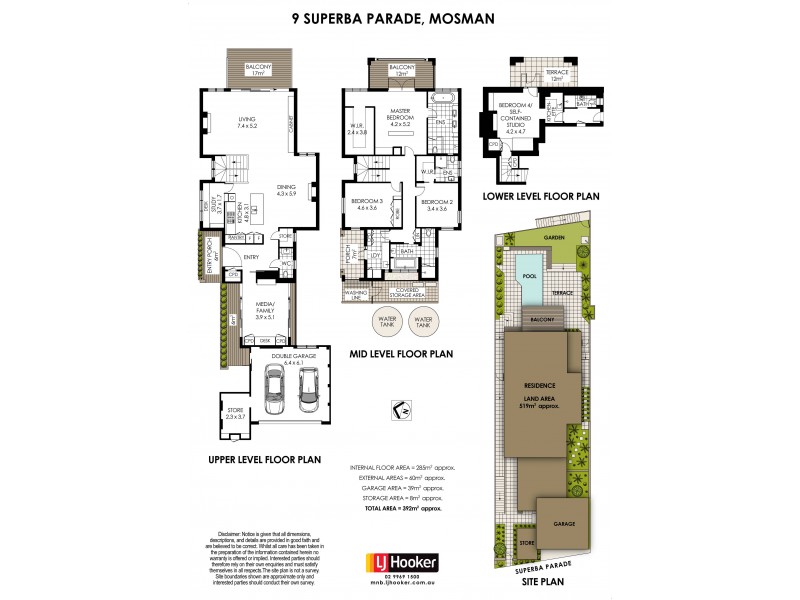9 Superba Parade, Mosman NSW 2088 Floorplan