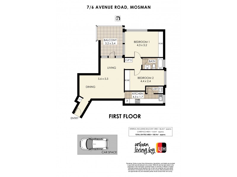 7/6 Avenue Road, Mosman NSW 2088 Floorplan