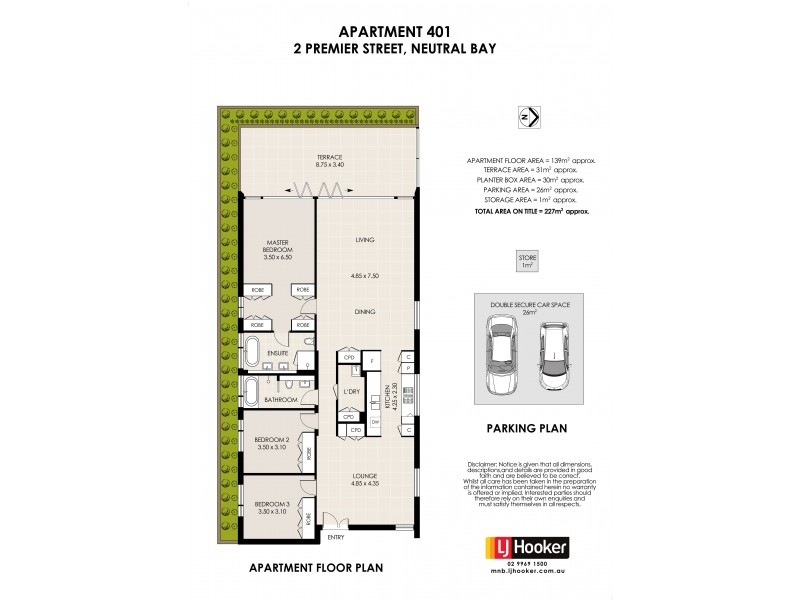 401/2 Premier Street, Neutral Bay NSW 2089 Floorplan