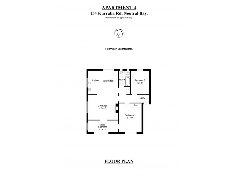4/154 Kurraba Road, Neutral Bay NSW 2089 Floorplan