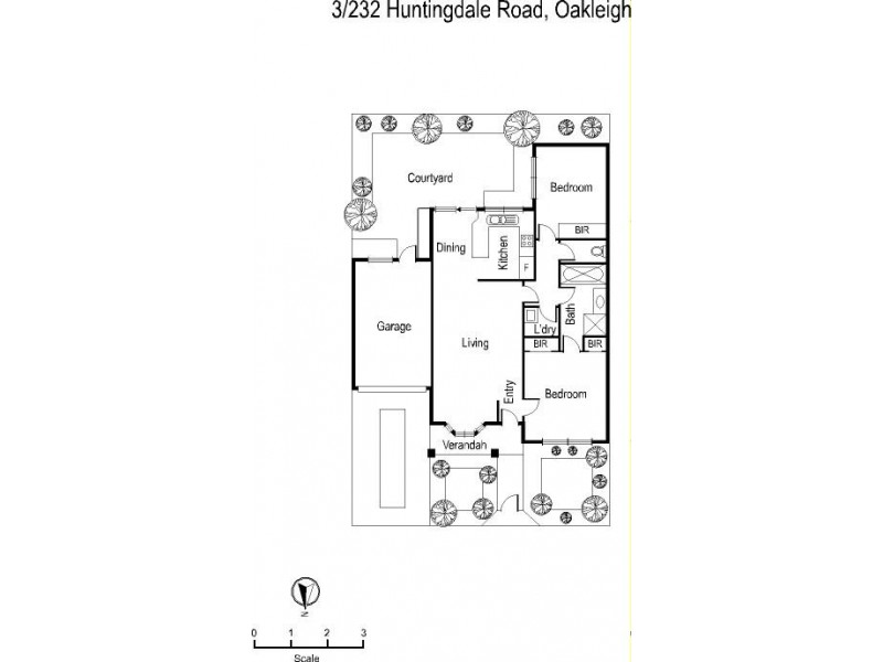 3/232 Huntingdale Road, Oakleigh VIC 3166 Floorplan