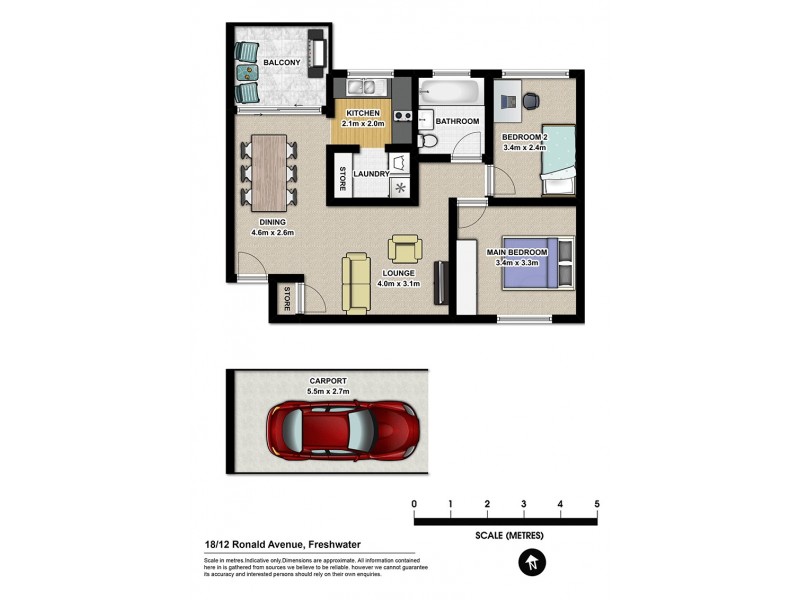 18/12 Ronald Avenue, Freshwater NSW 2096 Floorplan