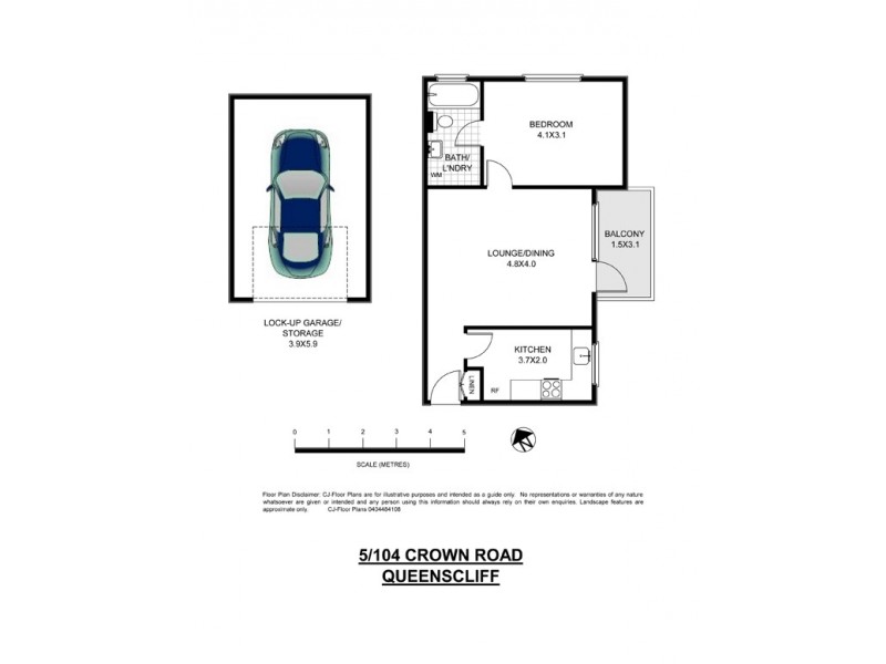 5/104 Crown Road, Queenscliff NSW 2096 Floorplan