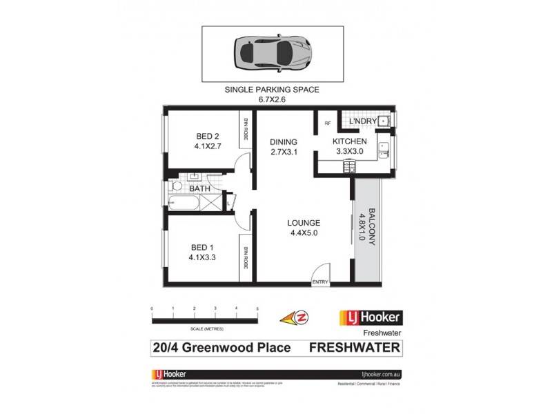 20/4 Greenwood Place, Freshwater NSW 2096 Floorplan