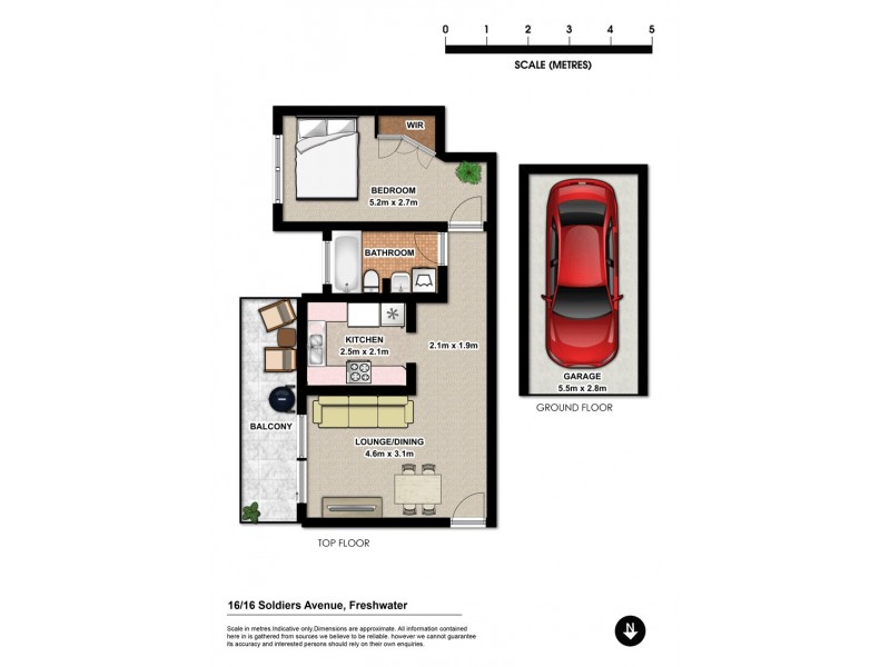 16/16 Soldiers Avenue, Freshwater NSW 2096 Floorplan