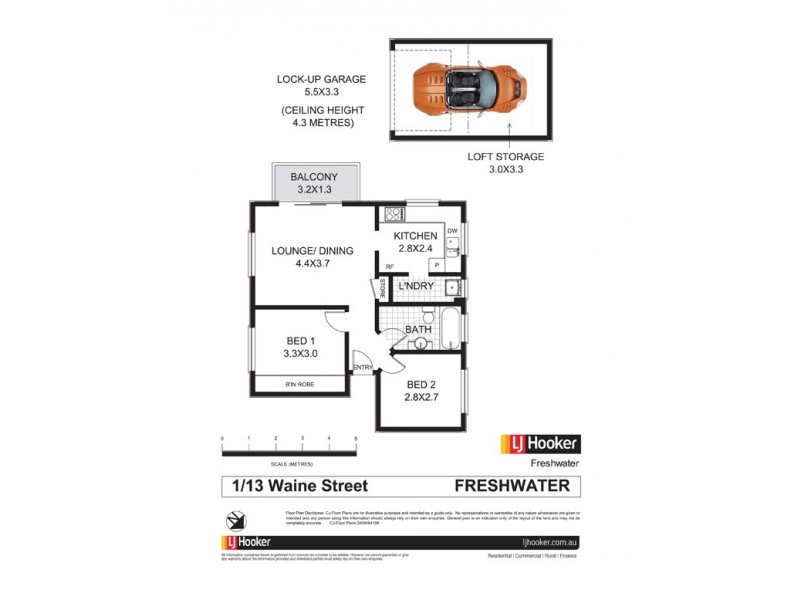 1/13 Waine Street, Freshwater NSW 2096 Floorplan