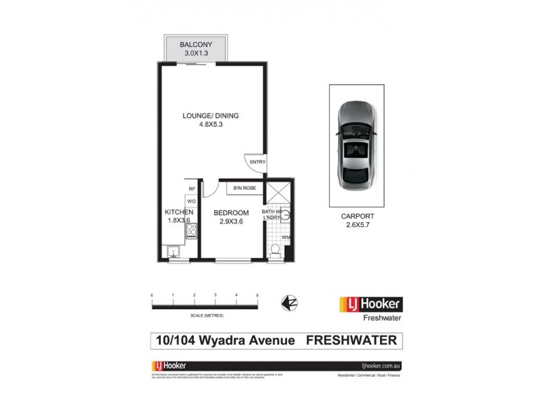 10/104 Wyadra Avenue, Freshwater NSW 2096 Floorplan