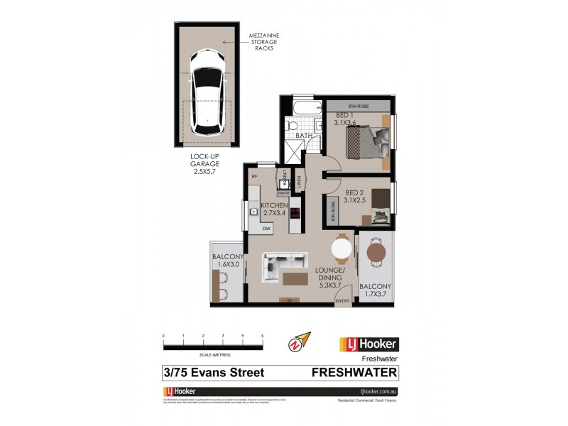 3/75 Evans Street, Freshwater NSW 2096 Floorplan