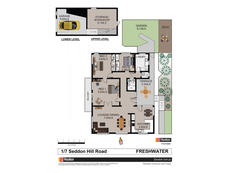 1/7 Seddon Hill Road, Freshwater NSW 2096 Floorplan