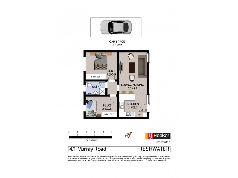 4/1 Murray Road, Freshwater NSW 2096 Floorplan