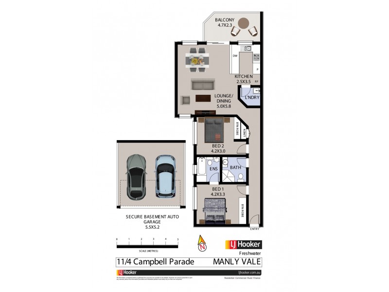 11/4 Campbell Parade, Manly Vale NSW 2093 Floorplan