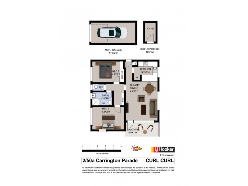 2/50a Carrington Parade, Curl Curl NSW 2096 Floorplan