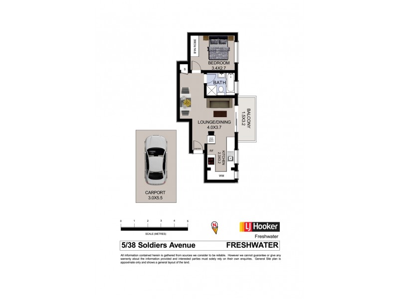 5/38 Soldiers Avenue, Freshwater NSW 2096 Floorplan