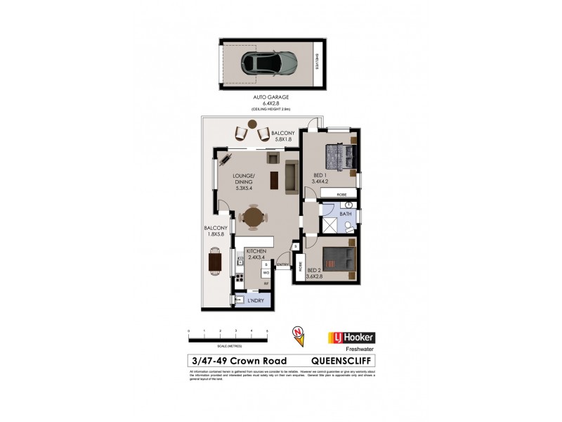 3/47-49 Crown Road, Queenscliff NSW 2096 Floorplan
